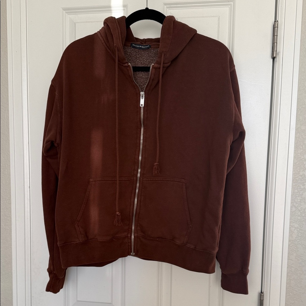 Brandy Melville Christy Zip-Up Hoodie